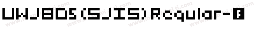 UWJBD5 (SJIS) Regular字体转换